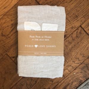 Pom Pom at home linen pillow shams for the Jilly Box.